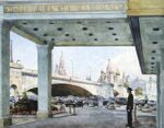 "Baltschug". Series of watercolors "Moscow akyn"